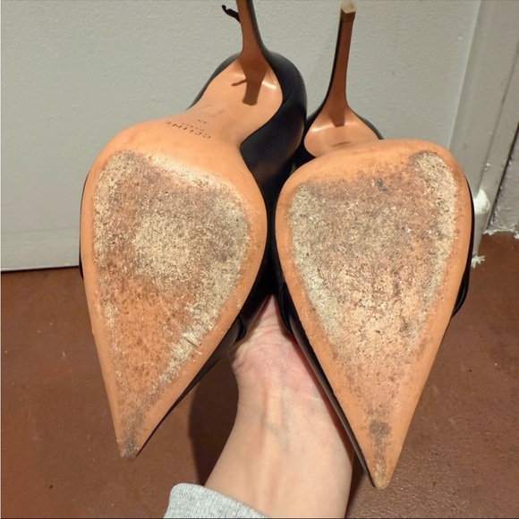 Celine Pointed Toe Navy and Black Heel - Picture 3 of 10